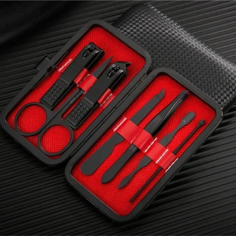 Pedicure Knife Nail Clipper Nail Clipper Set 7-Piece Manicure Tools Manicure Set(Blue)