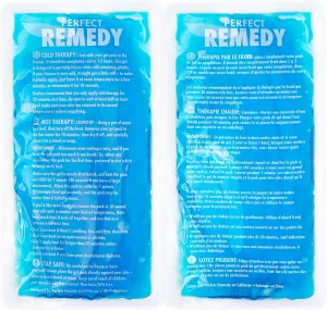 Perfect Remedy 2-Pack Gel Ice Packs for Injuries Reusable, Hot & Cold Pack That’s Durable, Soft & Flexible, Fast Relief & Recovery (Blue, Reg 2PK)