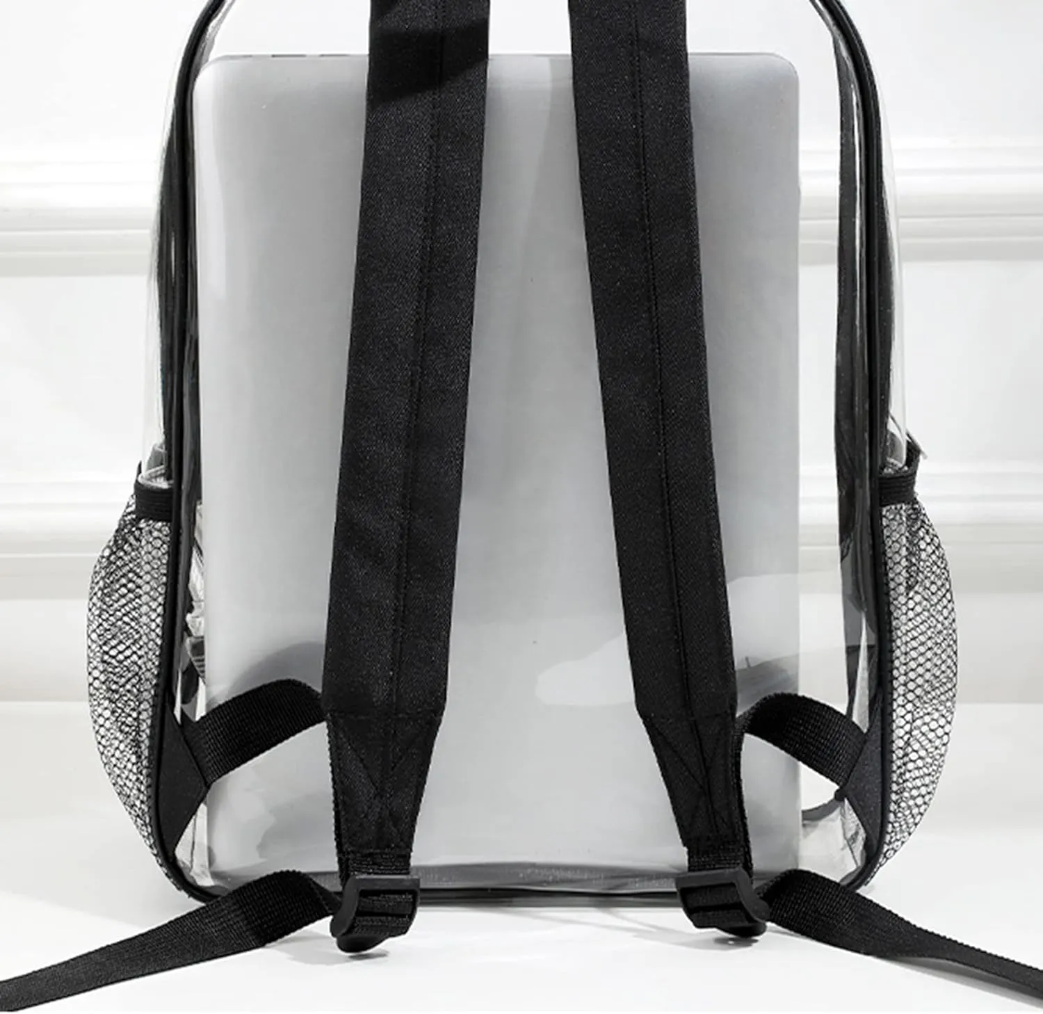 Personalized Clear Backpack Custom Name Clear Bookbag Customized Colorful Text, PVC Heavy Duty Transparent Backpack, Gifts