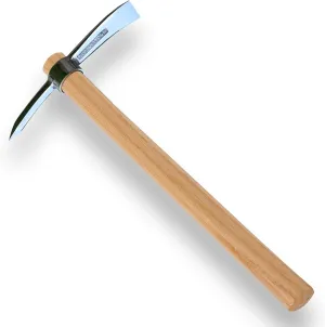 Pickaxe Garden Hoe Pick Axes for Digging Weeding Mattock Hoe 16-Inch Ice Axe Stainless Steel Hoe with Hardwood Handle…