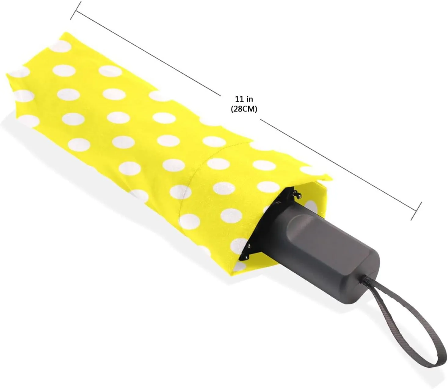 Poeticcity Rain Travel Umbrella, Hand Open Close Windproof Waterproof Folding Umbrella, Compact Canopy Strong Ray Parasol Umbrella