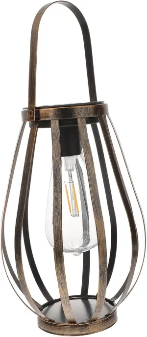 POPETPOP Solar Powered Lantern Rustic Garden Decor Led Pathway Lights Waterproof Outdoor Hanging Light