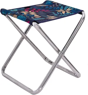 Portable Camping Folding Chairs Outdoor,Lightweight Collapsible Sketch Chair Fold Up Aluminium Stools Footstool for Fishing/Picnic/Travel/Hiking