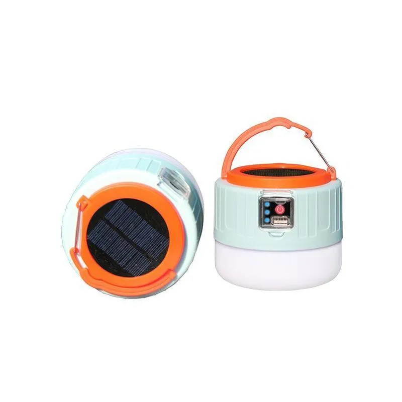 Portable LED Solar Camping Light Lantern Outdoor Tent Lamp USB Rechargeable AU