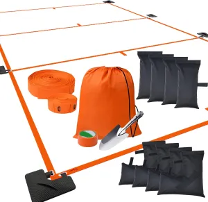 Portable Pickleball Court Lines for Outdoor & Indoor, No Measurement Required Pickleball Court Marker Kit, Easy Setup & Durable Design