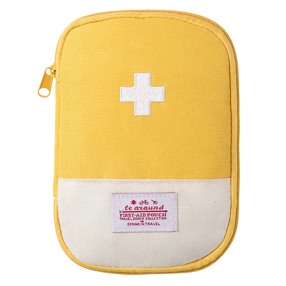 Portable Small First Aid Kit – Travel & Camping Emergency Medicine Storage Bag for Home & Outdoor Use