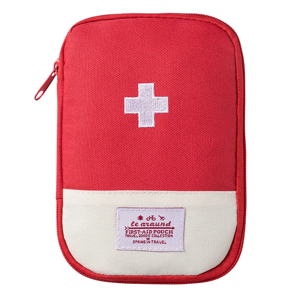 Portable Small First Aid Kit – Travel & Camping Emergency Medicine Storage Bag for Home & Outdoor Use