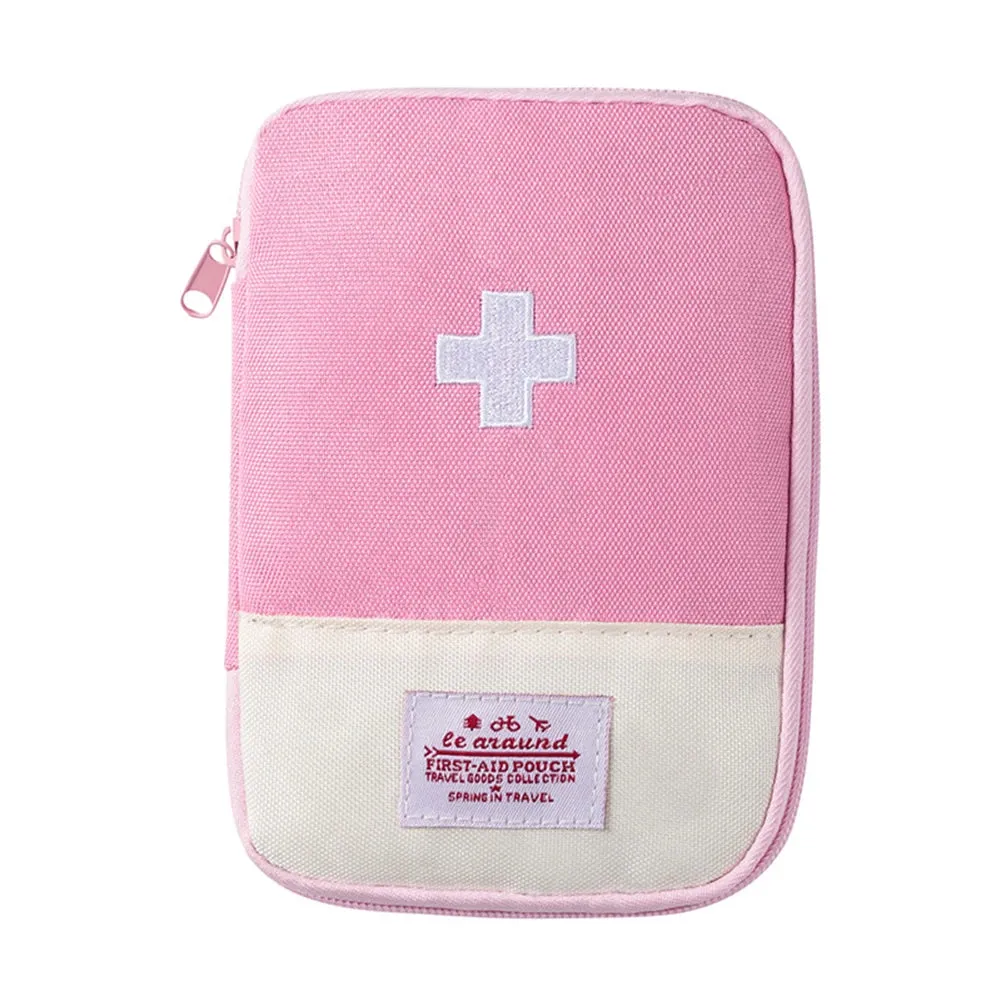 Portable Small First Aid Kit – Travel & Camping Emergency Medicine Storage Bag for Home & Outdoor Use