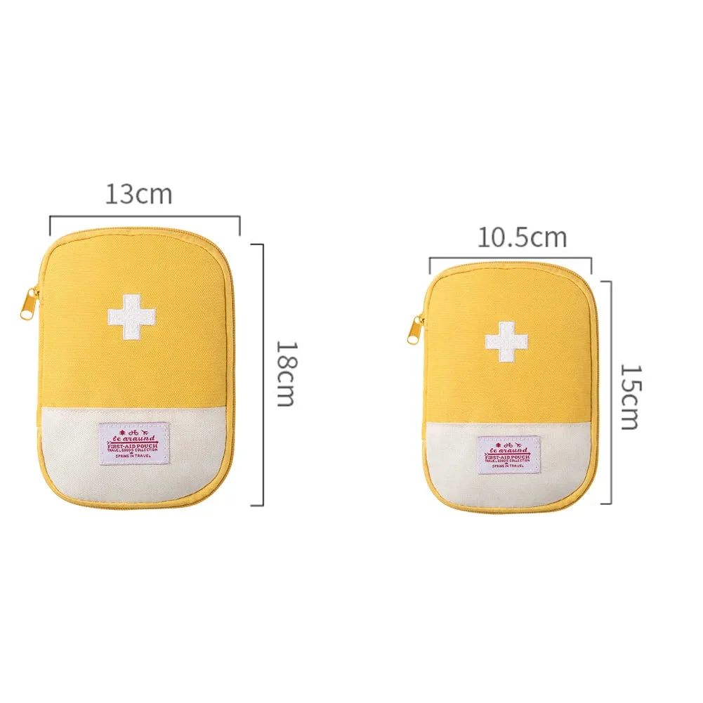 Portable Small First Aid Kit – Travel & Camping Emergency Medicine Storage Bag for Home & Outdoor Use