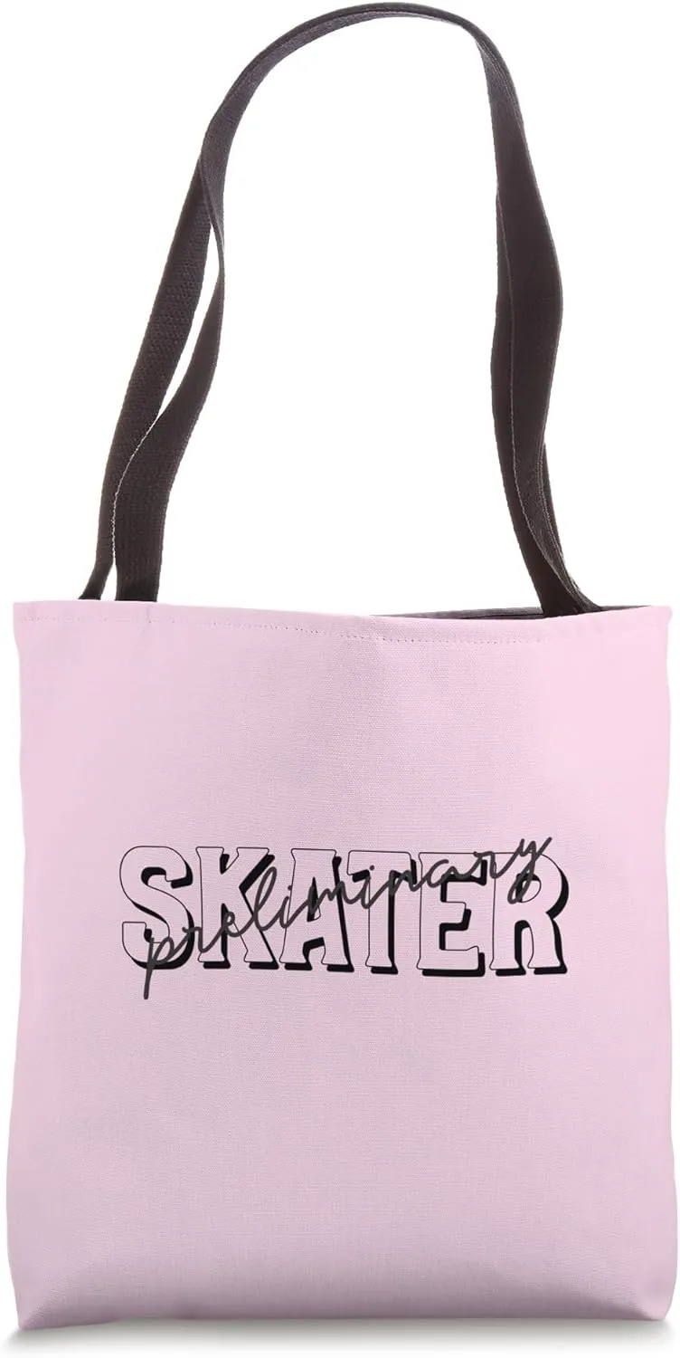 PRELIMINARY SKATER Figure Skating Ice Dancer Skate Level Tote Bag