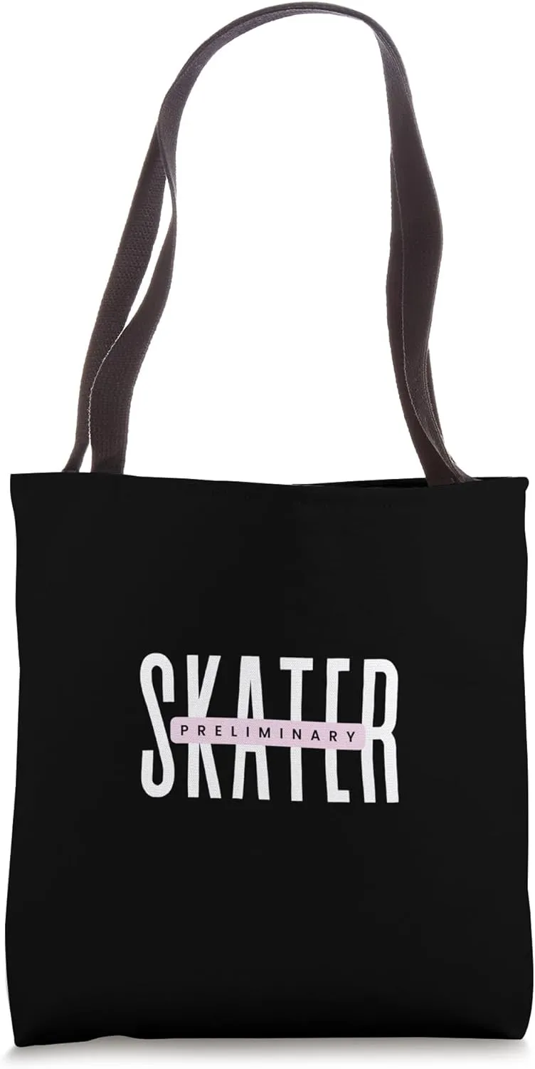 PRELIMINARY SKATER Figure Skating Ice Dancer Skate Level Tote Bag