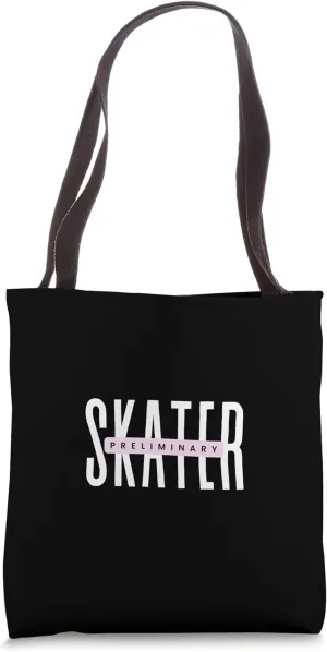 PRELIMINARY SKATER Figure Skating Ice Dancer Skate Level Tote Bag