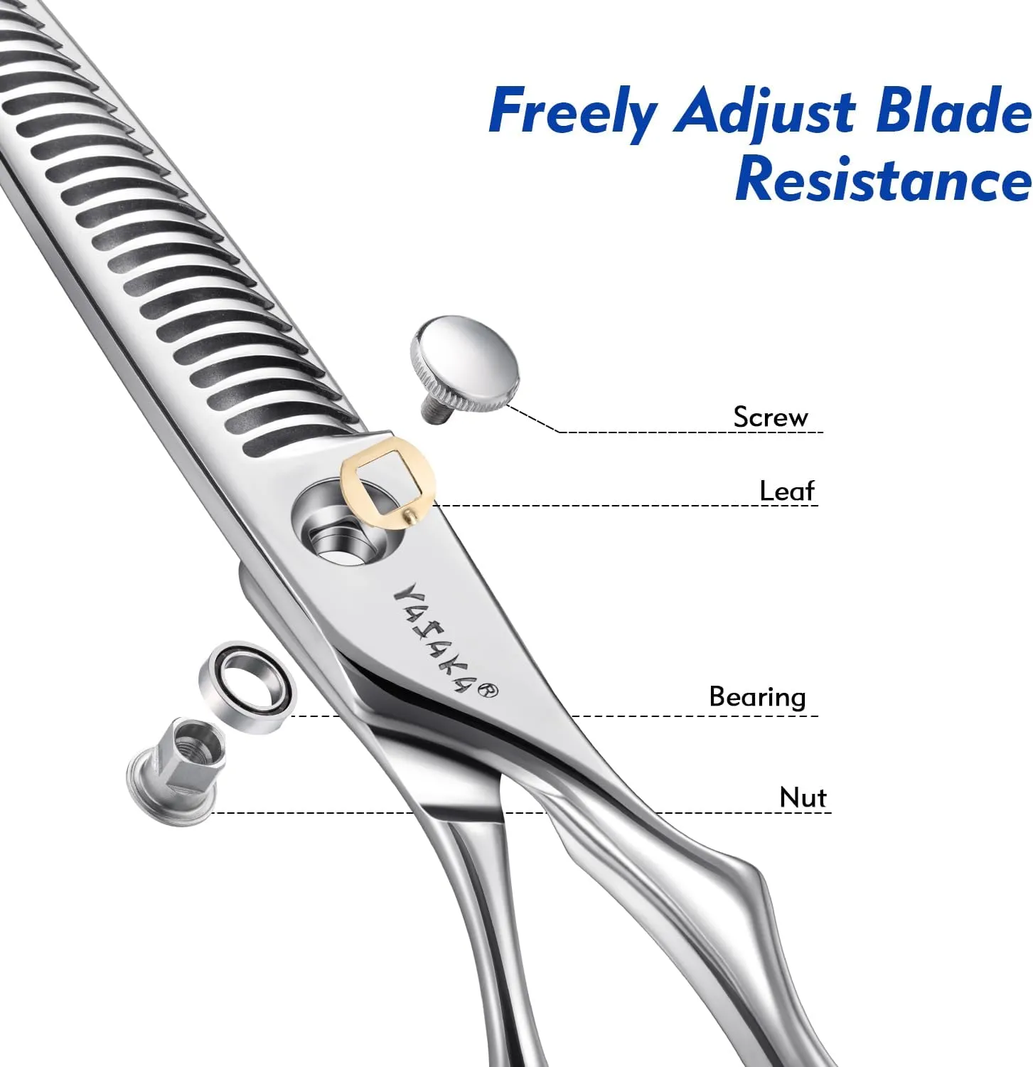 Professional Thinning Shears For Hair Cutting with Sharp Convex Blade, Premium Cobalt Alloy Stainless for High-end Hair Thinning Scissors,Ergonomic Design Barber Shears For Salon and Home Use