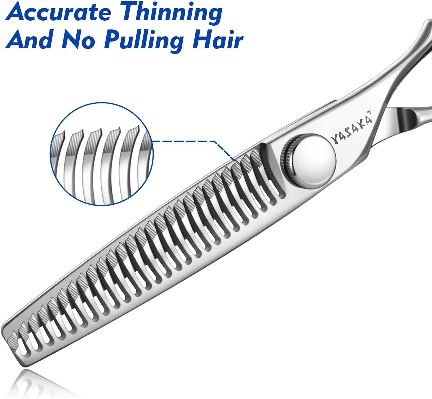 Professional Thinning Shears For Hair Cutting with Sharp Convex Blade, Premium Cobalt Alloy Stainless for High-end Hair Thinning Scissors,Ergonomic Design Barber Shears For Salon and Home Use