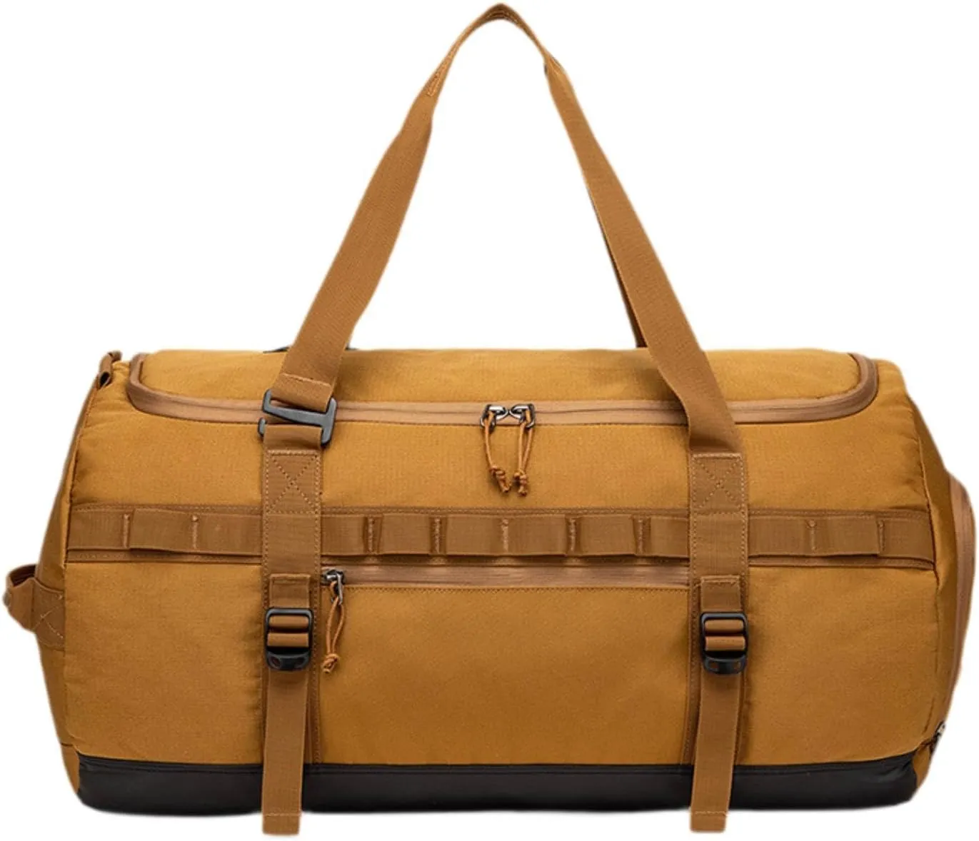 Qianly Travel Duffle Bag Outdoor Pack 60L W/Side Handle Wearproof Multifunction Sports Backpack Carry-on Bag for Hiking Gift Women, Brown