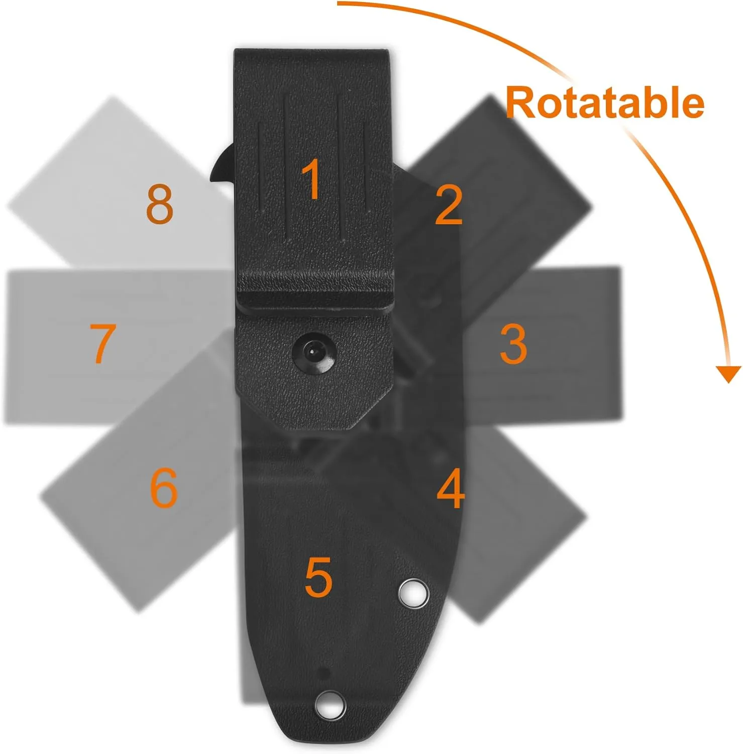 QSP CANARY FIXED BLADE HUNTING KNIFE with KYDEX SHEATH, SHARP BLADE with MICARTA HANDLES