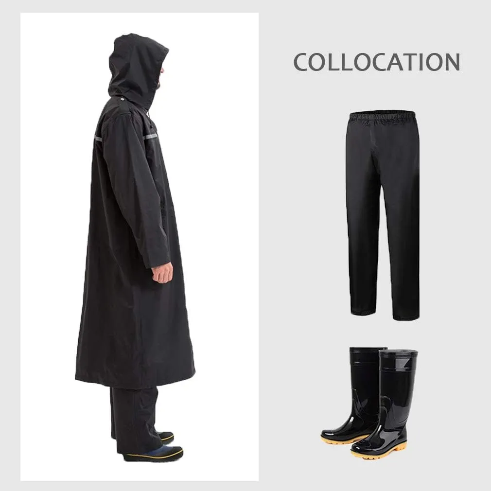 Rain Coats for Adults Rain Ponchos with Hoods Man Lightweight Raincoats Long Waterproof Jacket Windbreaker for Men Women