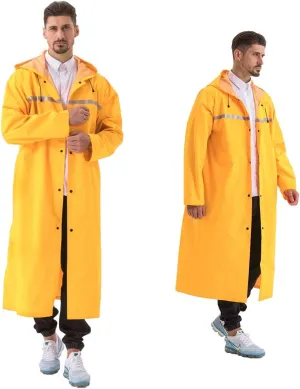 Rain Coats for Adults Rain Ponchos with Hoods Man Lightweight Raincoats Long Waterproof Jacket Windbreaker for Men Women
