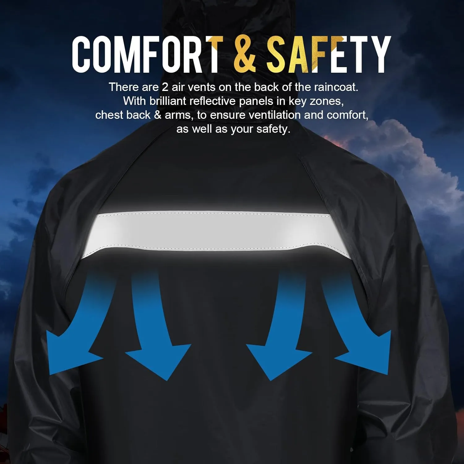 Rain Gear for Men Women Waterproof Lightweight Rain Suits Hideaway Hood Rain Jacket and Rain Pants for Outdoor