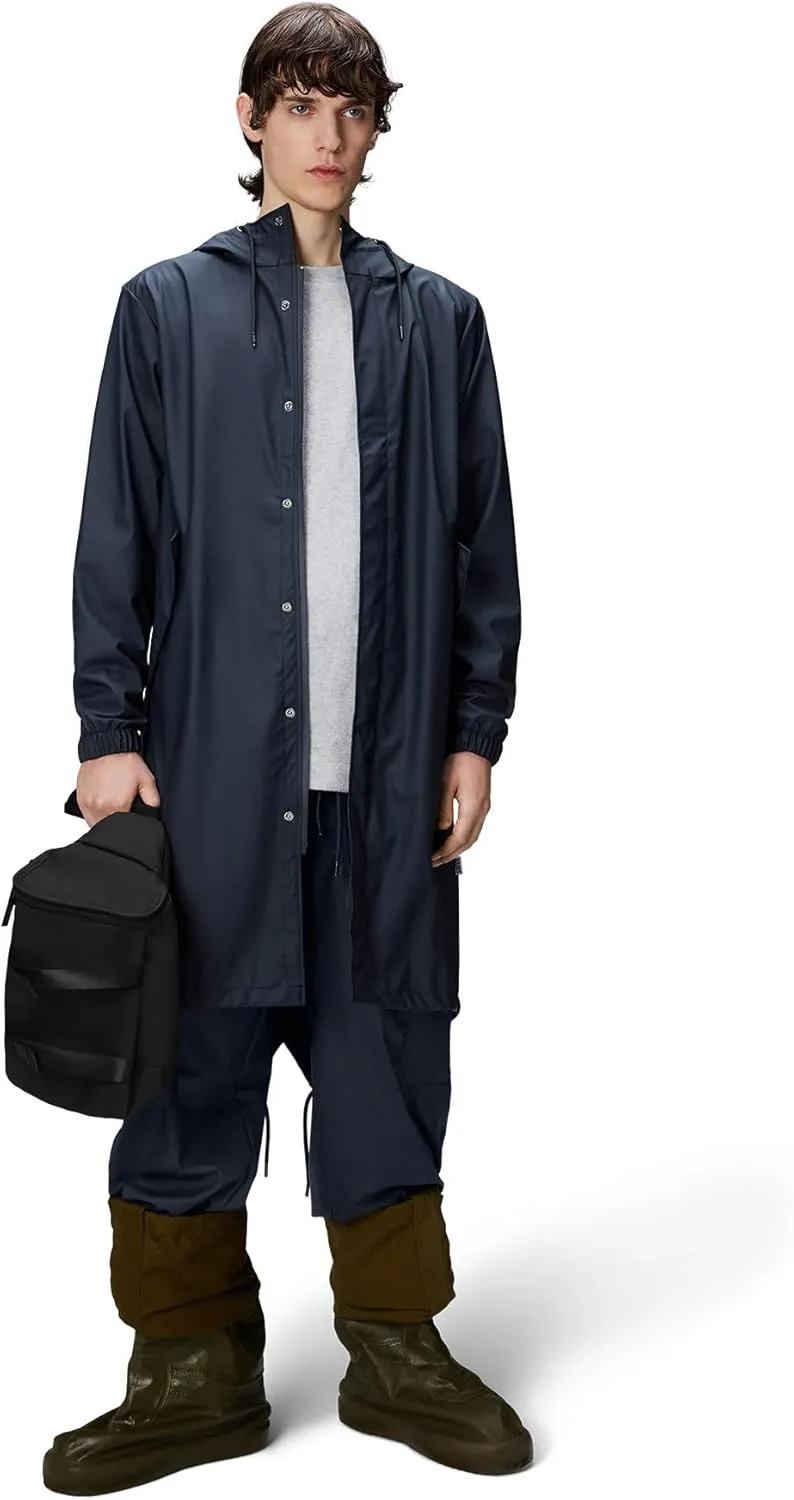 RAINS Fishtail Parka Coat for Men and Women - Waterproof jacket with Elasticated cuffs