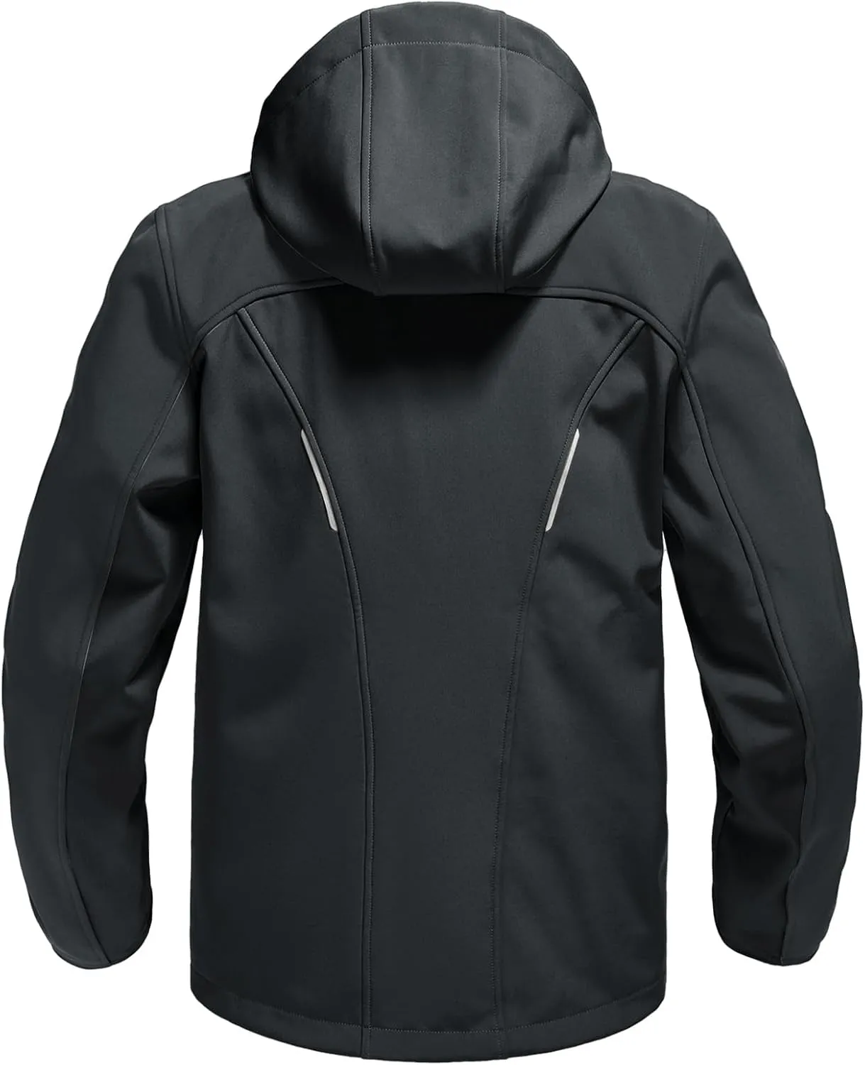 Rdruko Men's Soft Shell Jacket Fleece Lined Waterproof Lightweight Hiking Hooded Winter Jacket