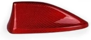 Rear Hard Carbon Fiber Shark Fin Antenna Cover Compatible for Subaru WRX S4 STI VB 2022 2023 2024 Car Sticker Exterior Trim Accessories(RED)