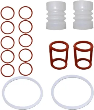 Red And White Color One Bag 16 Pieces Seal Rings Spare Parts Gaskets Rubber O-Rings, Compatible For BQL Soft Ice Cream Machines