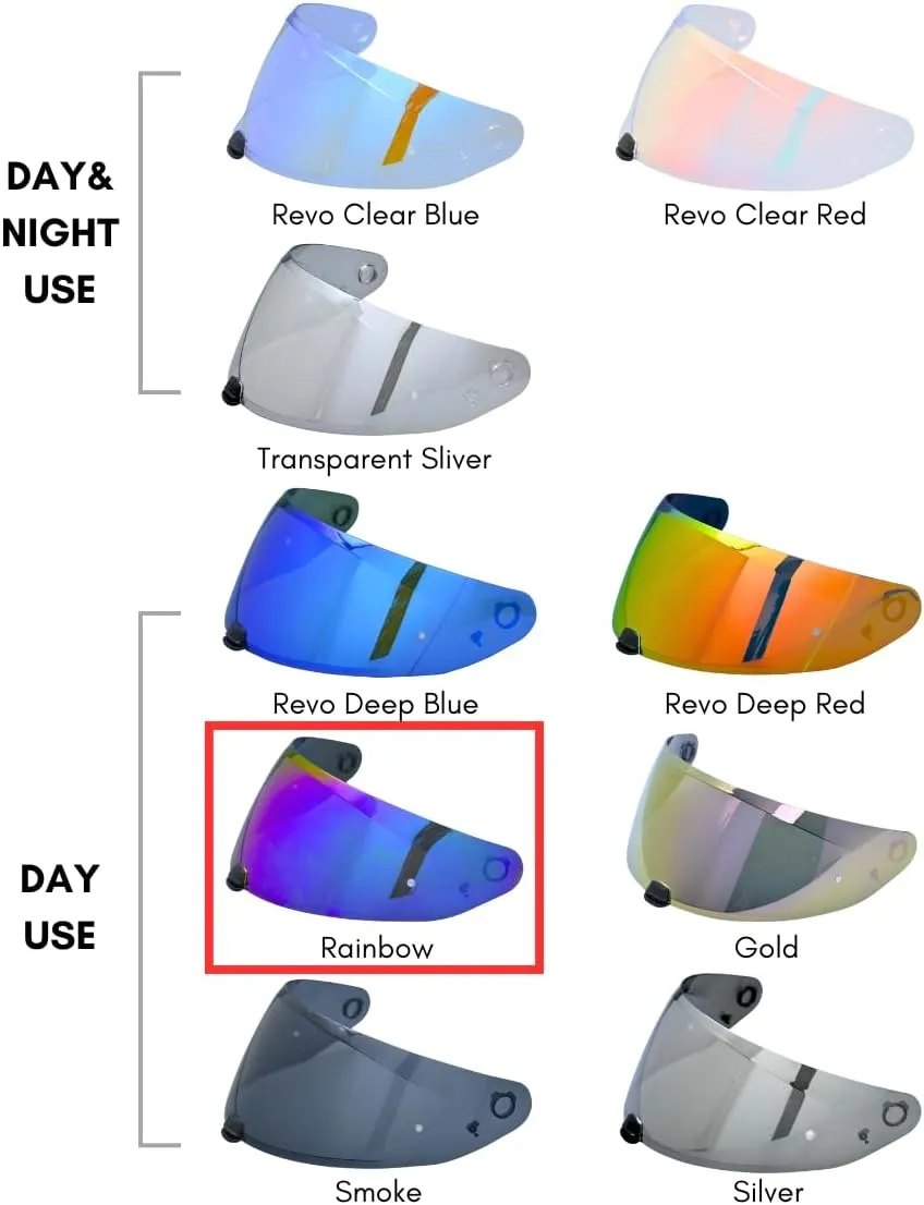 Replacement Motorcycle Helmet Shield for I10 I70 HJ-31 Helmet Visor Shield Anti-Scratch Wearproof Windproof Universal Helmet Accessories