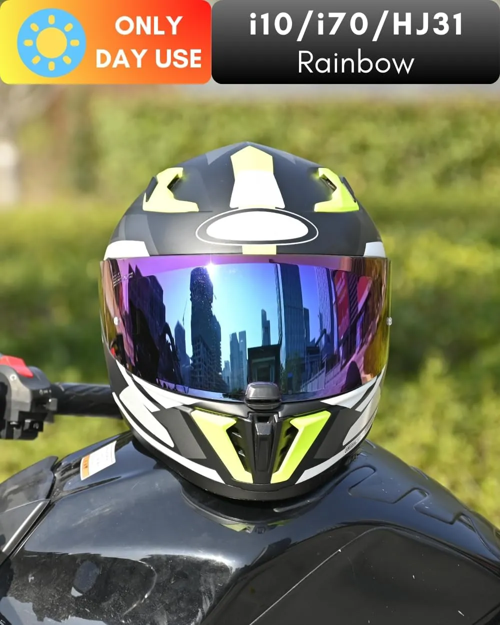 Replacement Motorcycle Helmet Shield for I10 I70 HJ-31 Helmet Visor Shield Anti-Scratch Wearproof Windproof Universal Helmet Accessories