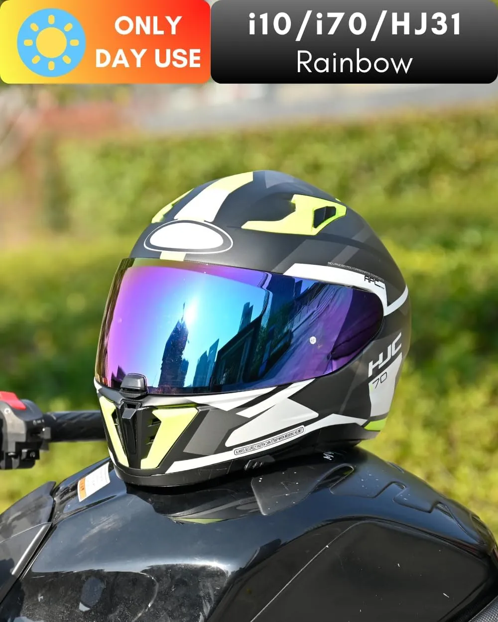 Replacement Motorcycle Helmet Shield for I10 I70 HJ-31 Helmet Visor Shield Anti-Scratch Wearproof Windproof Universal Helmet Accessories