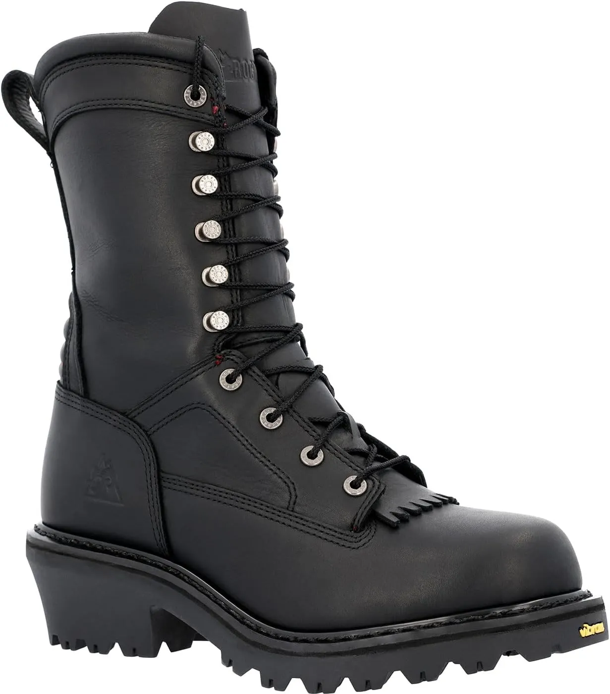 ROCKY Code Red Hotshot Logger Fire Boot, Black, Size 10.5(M)