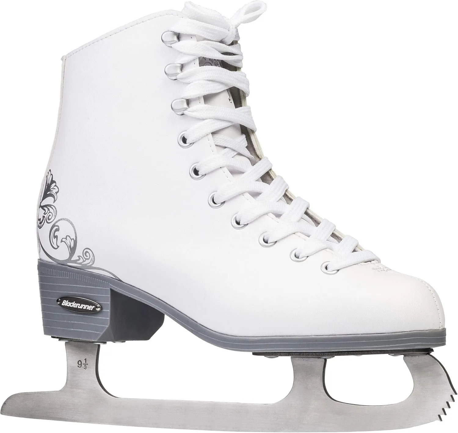 Rollerblade Bladerunner Ice Allure Women's Adult Figure Skates, White, Ice Skates, US Size 9