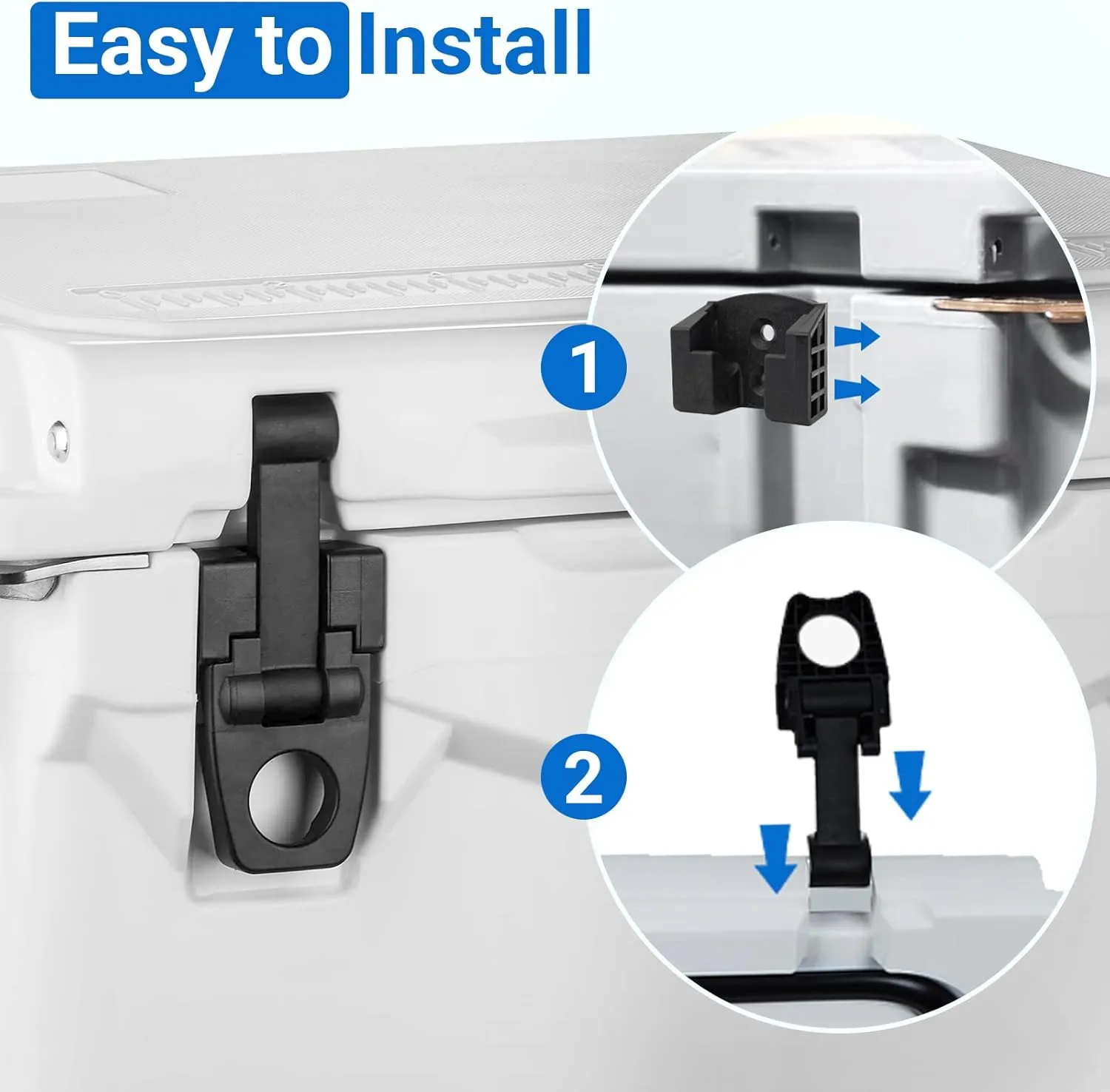 Rotomolded Cooler Cam Latch Compatible with Fatboy, Bird Dog, OVO, Seavilis, Xspec Coolers Parts, Treeline Cooler Latches Replacement, Durable Ice Chest Lock Accessories