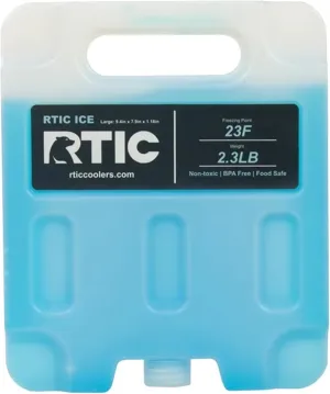 RTIC Refreezable Reusable Cooler Ice Packs Cold Ice Chest Pack Long-Lasting Break-Resistant for Food, Drink, Travel and Storage, 2 Pack