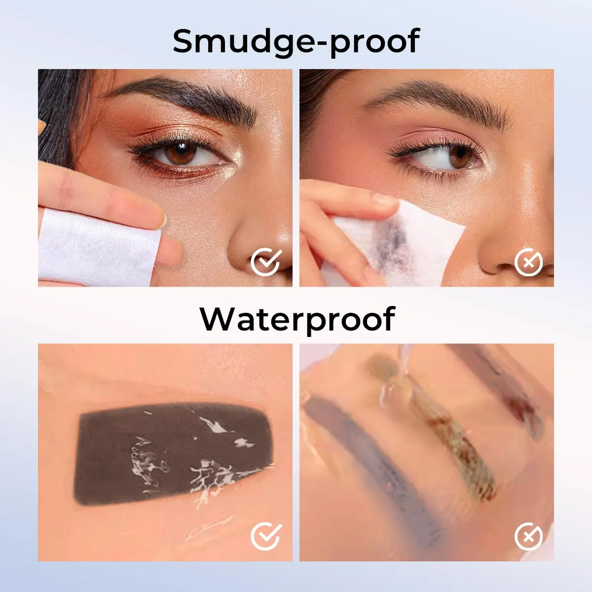 SACE LADY Eyebrow Stamp Kit, Brow Stencil Easy to Use & Natural Looking, Pigmented Long Lasting Eye Brow Cream with Brush and 10 Reusable Eye Stencils, 0.07Oz (#01 Light Brown)