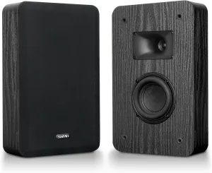 Saiyin On-Wall Speakers (Pair) - Compact & Powerful Wall-Mountable Surround Sound Speakers, 3.5-Inch Woofer with Precision Horn Tweeter, 2-Way Passive Speakers for Crystal Clear Audio