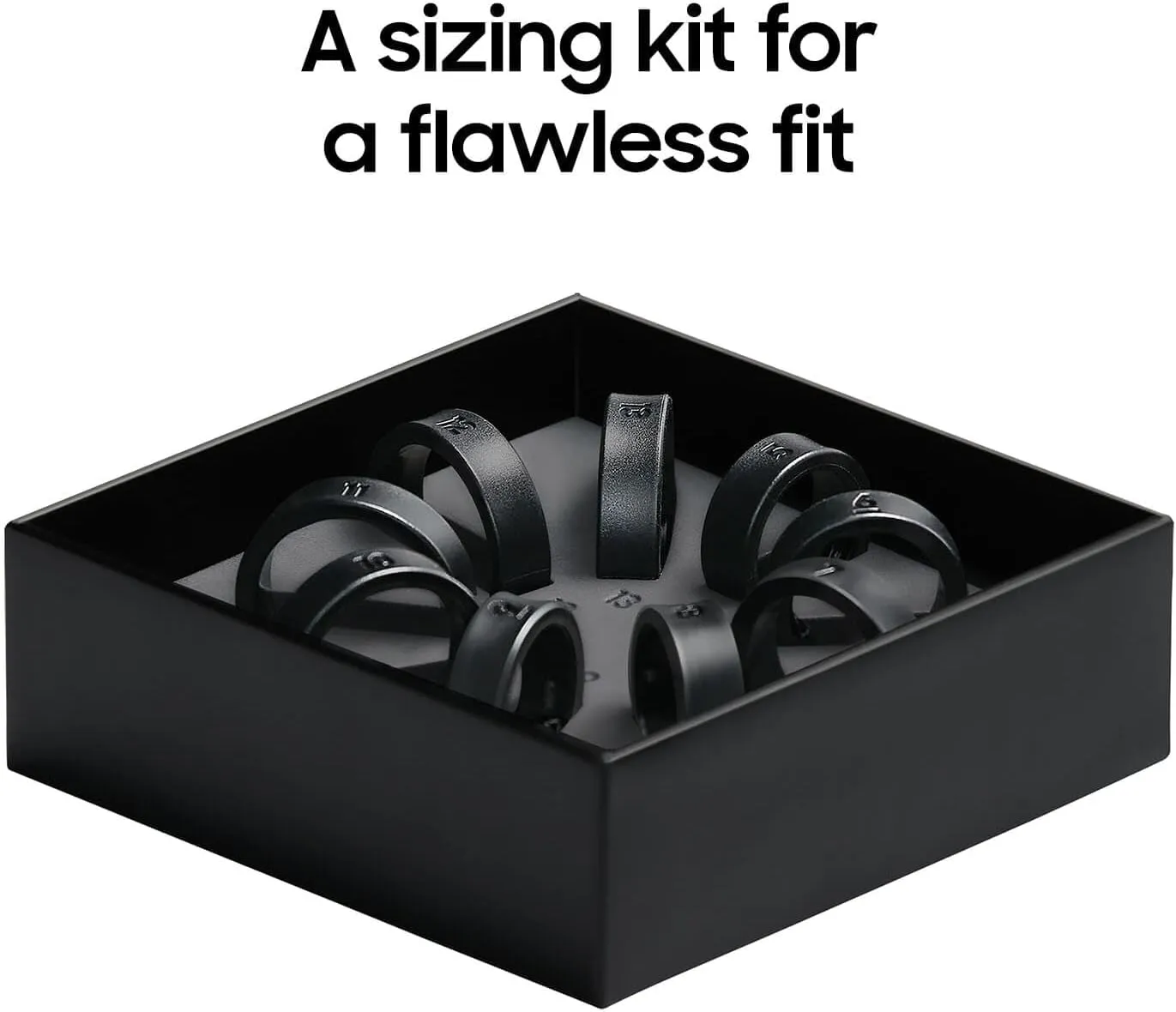 SAMSUNG Galaxy Ring, AI Smart Ring, Size First w/Sizing Kit, No App Subscription, Fitness Monitor, Sleep Tracker, Up to 7-Day Battery, Size 13, Titanium Black [US Version, 1Yr Manufacturer Warranty]