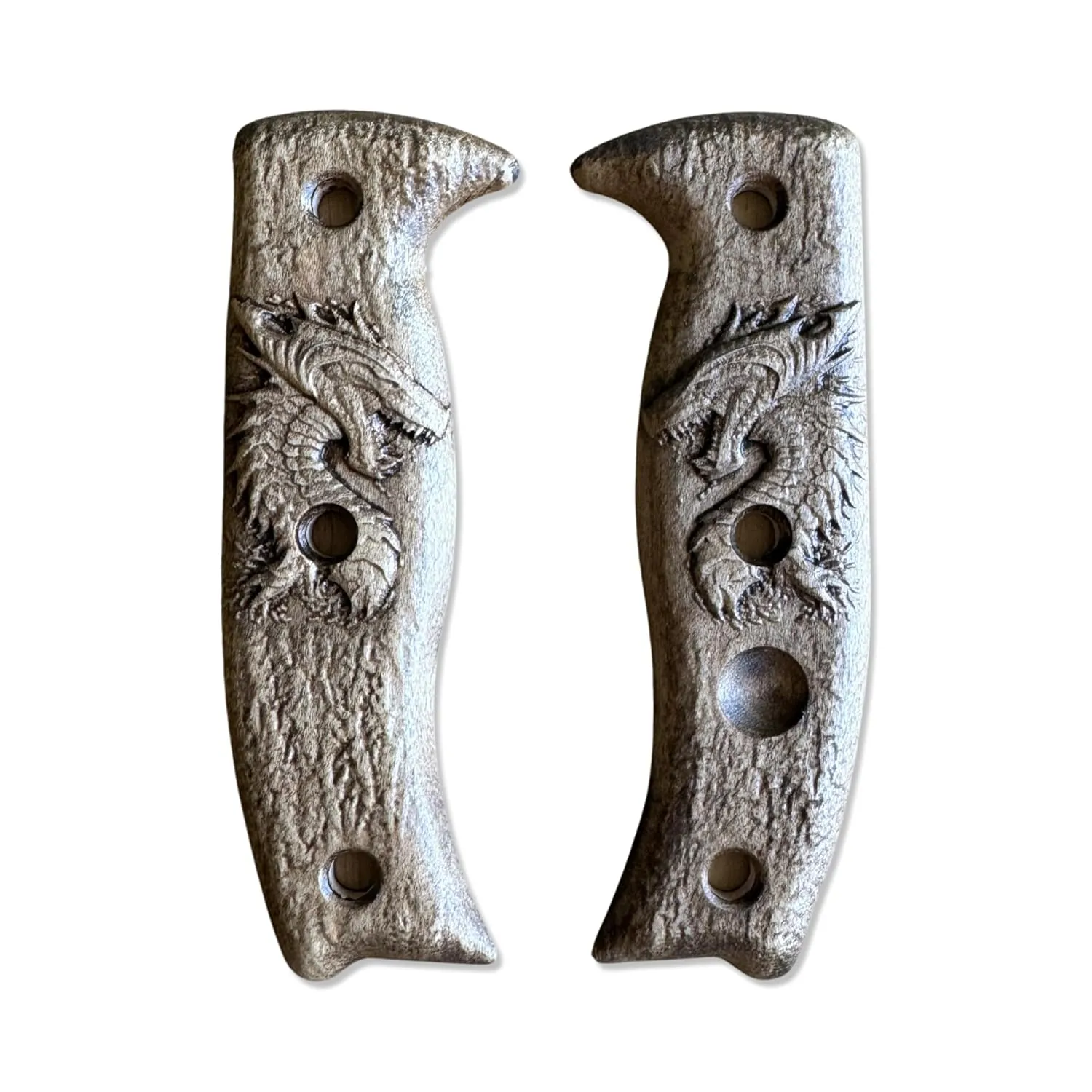 Scales compatible with ESEE-5/6 knife (Maple Dragon)