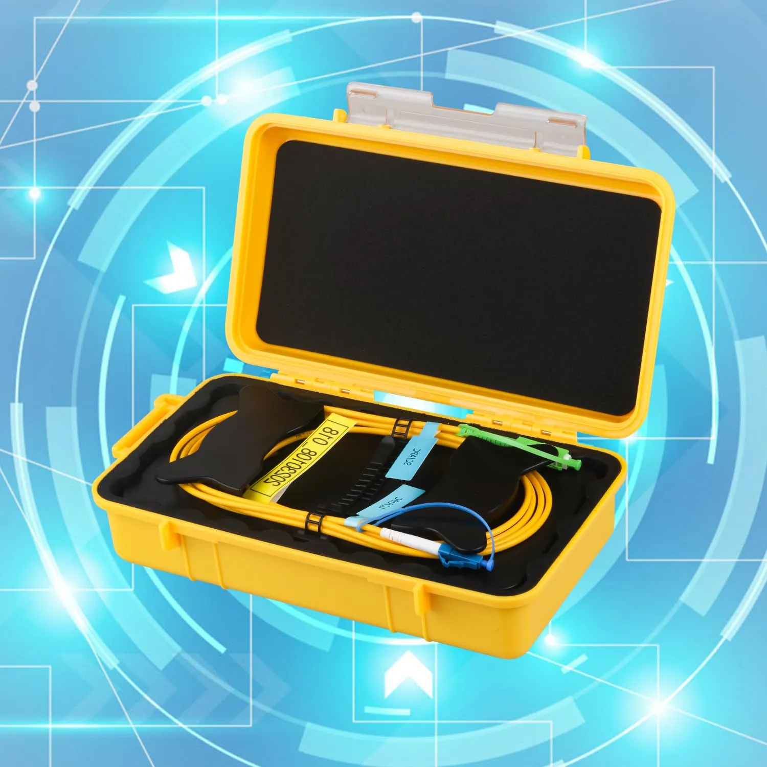 SC/APC-LC/UPC Singlemode SM（9/125） OTDR Launch Cable Box Extension Cord OTDR Dead Zone Eliminator Fiber Optic Tester (1000m)