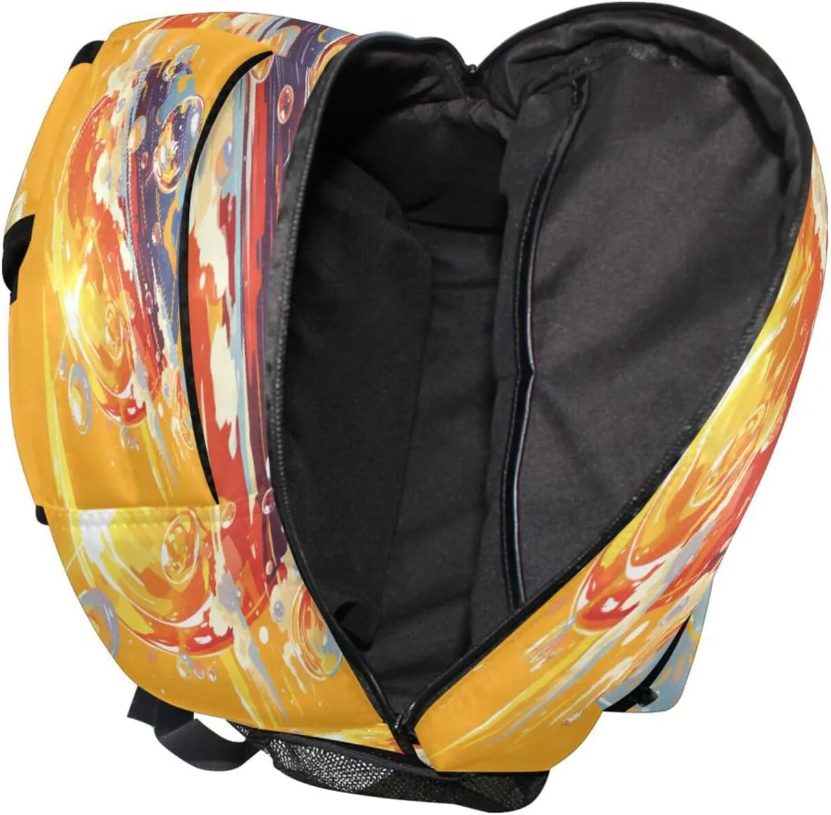 School Backpack for Men and Women Waterproof Backpack With Water Bottle Pocket with Chest Strap for Business Work College Travel Trip Squash (summer) Style