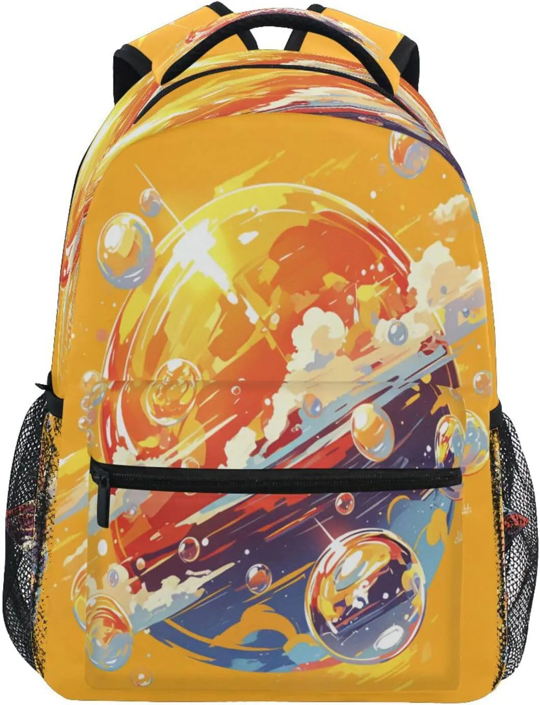 School Backpack for Men and Women Waterproof Backpack With Water Bottle Pocket with Chest Strap for Business Work College Travel Trip Squash (summer) Style