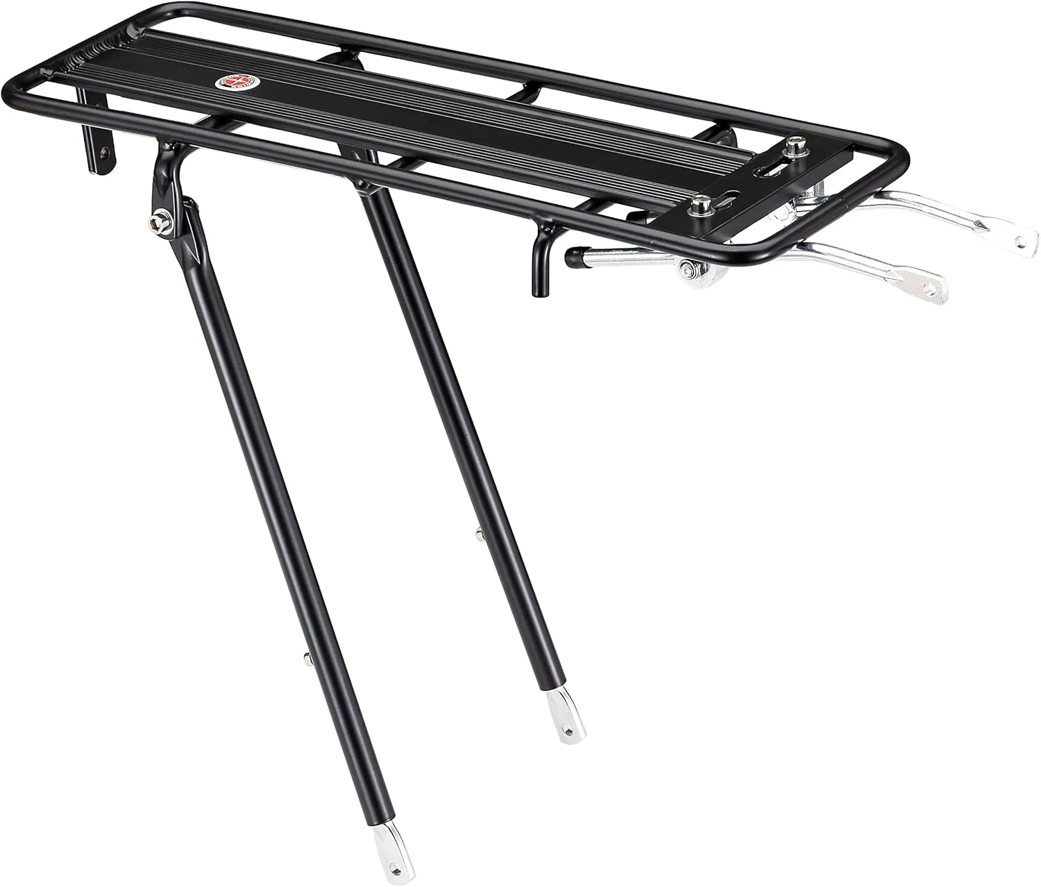 Schwinn Rear Bike Rack, Can Hold Up to 26 lbs, Lightweight, Compact and Durable Construction, Fits Most Adult Bicycle Frames, Cargo Options for Backpack, Baskets & More, Bicycle Rack for Back of Bike