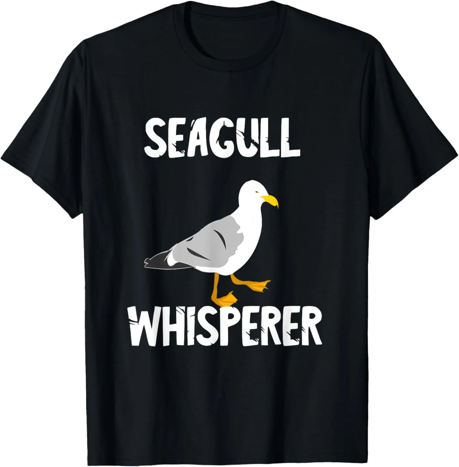 Seagulls Whisperer Seagull Harbour Birds Sea Bird T-Shirt
