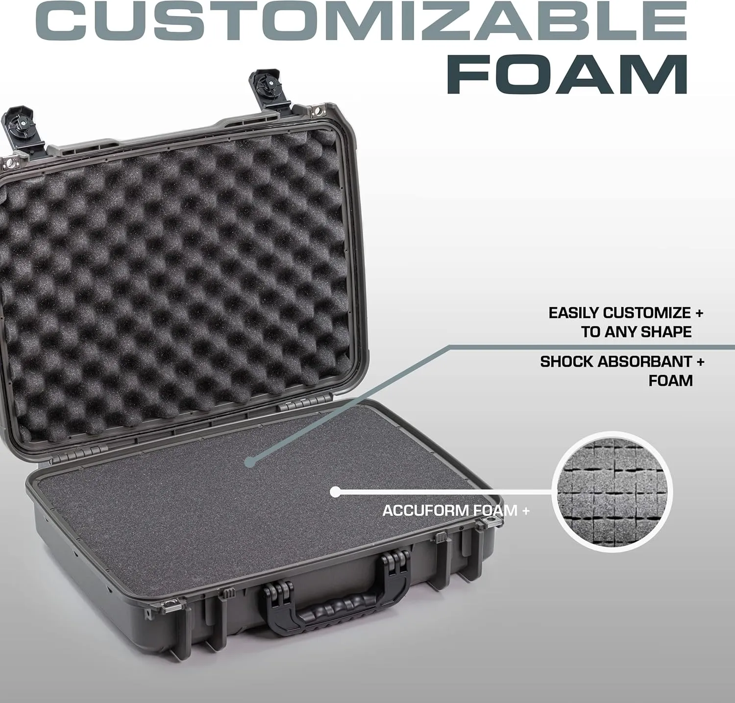 Seahorse 130 Heavy Duty Protective Dry Box Case - TSA Approved/Mil Spec / IP67 Waterproof/USA Made for Cameras, Action Cameras, Ammo, First Aid Kits