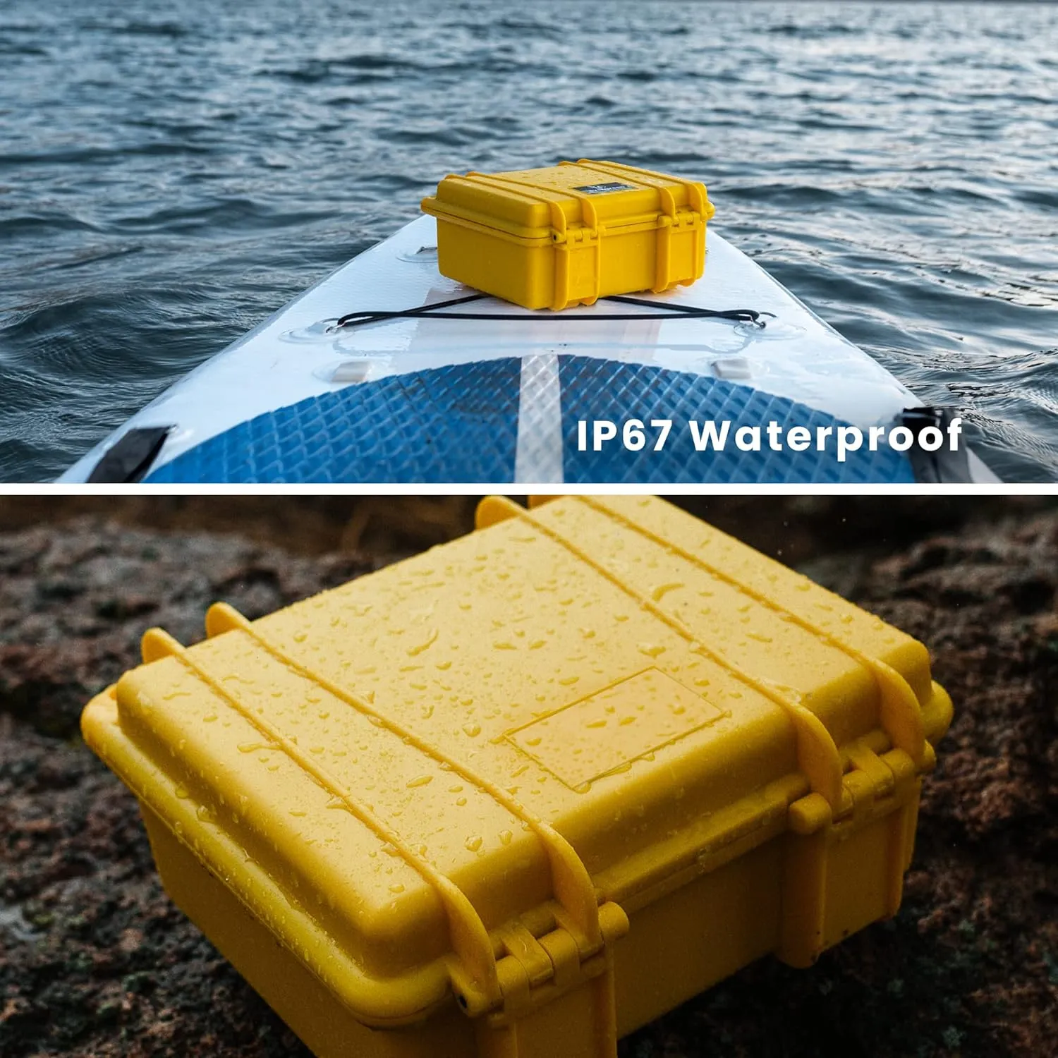 Seahorse SOLAS Orange High Visibility Hard Protective Case IP67 Waterproof/Impact Resistant/for Marine, Photography, Boating, First Aid Box, Tech Box, Emergency (SOLAS ORANGE - 300)