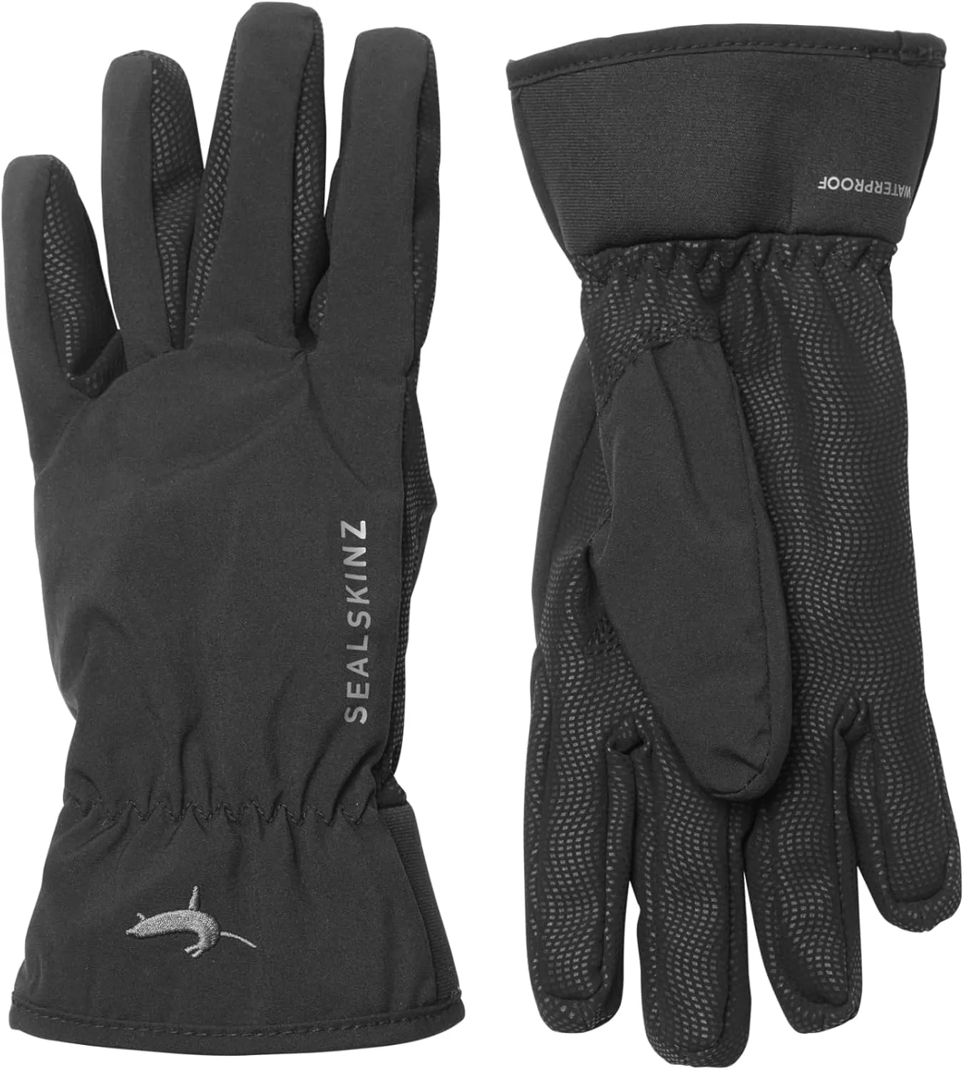 SEALSKINZ Griston Women's Waterproof All Weather Lightweight Glove, Black/Grey, S