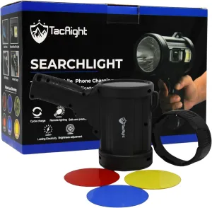 Search Light - 90,000 Lumens, Portable Ultra-Bright Side Floodlight, Camping Accessories, First Responder Light, Camping Tool, Search & Rescue Tool, Gifts for Men, for Hiking & Night Fishing