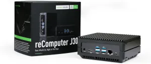seeed studio NVIDIA Jetson Orin Nano 8GB Edge AI Device (Support Super Mode - reComputer J3011, 4xUSB 3.2, M.2 Key E & Key M Slot, pre-Built Jetpack 5.1.1(Super with JP6.2)