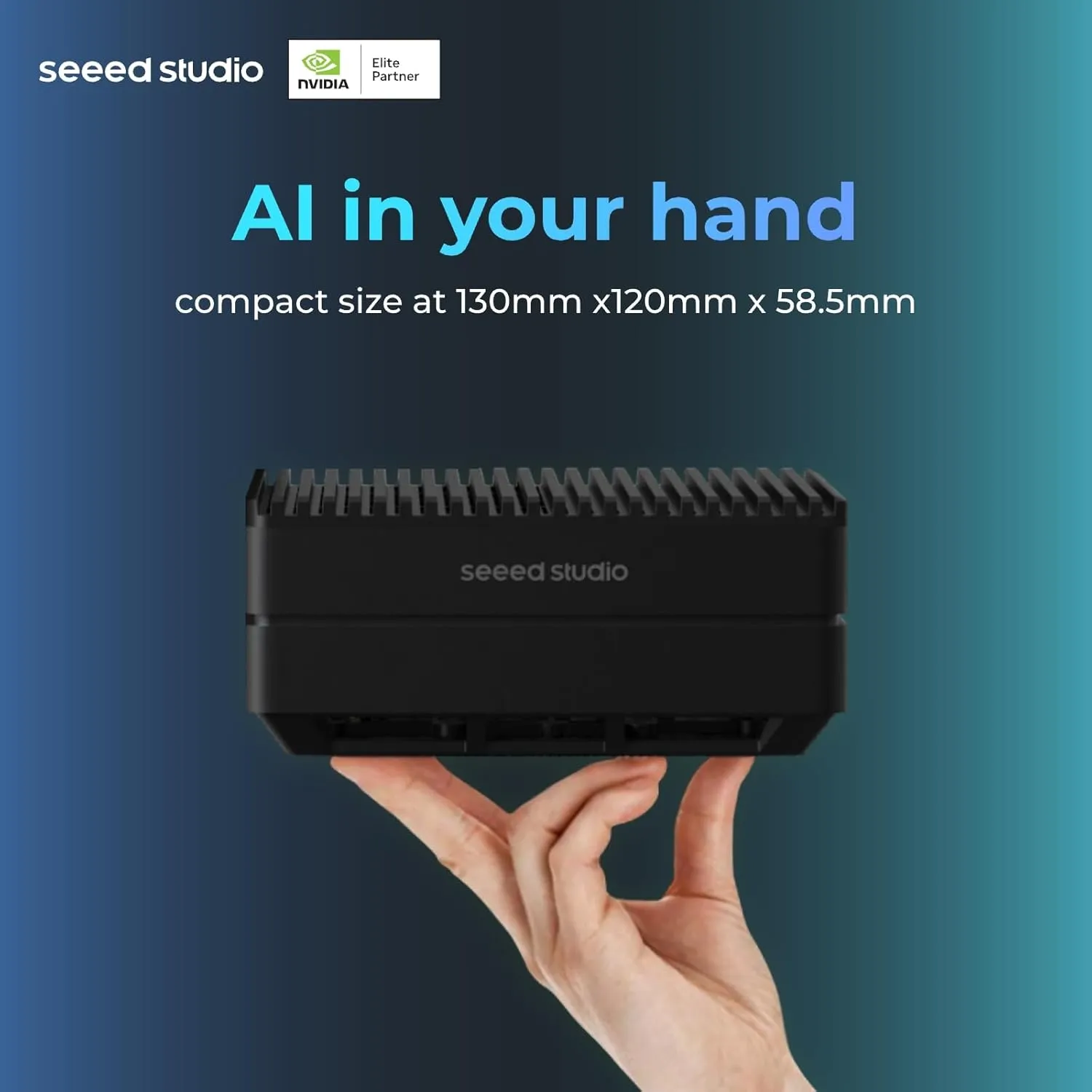 seeed studio NVIDIA Jetson Orin Nano 8GB Edge AI Device (Support Super Mode - reComputer J3011, 4xUSB 3.2, M.2 Key E & Key M Slot, pre-Built Jetpack 5.1.1(Super with JP6.2)