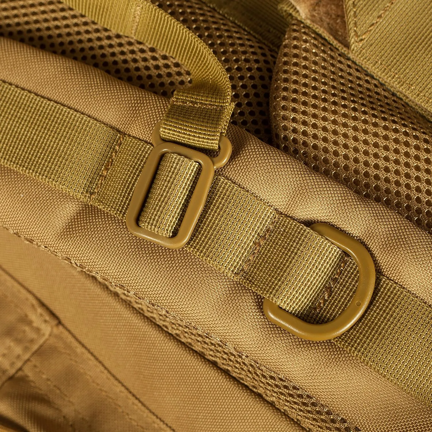 Seibertron 65L Internal-frame Waterproof Backpack Rain Cover Included Khaki